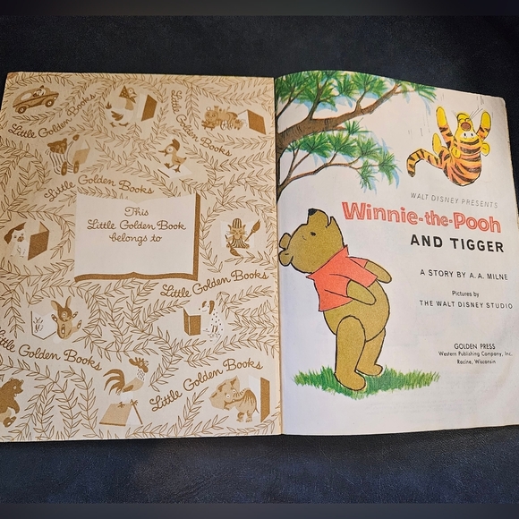 Walt Disney's Winnie-the-Pooh and Tigger Vintage Hardcover Book - Picture 3 of 4